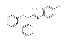 N-(5-chloropyridin-2-yl)-2-phenyl-2-phenylsulfanylacetamide结构式