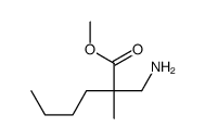 methyl 2-(aminomethyl)-2-methylhexanoate Structure