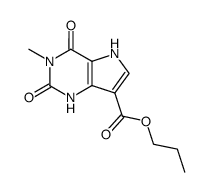 n-Propyl 1-Methyl-9-deazaxanthine-9-carboxylate结构式