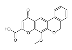 7-Methoxy-11-oxo-5H,11H-6,8-dioxa-benzo[a]anthracene-9-carboxylic acid Structure