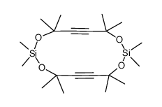2,2,4,4,7,7,9,9,11,11,14,14-dodecamethyl-1,3,8,10-tetraoxa-2,9-disilacyclotetradeca-5,12-diyne Structure