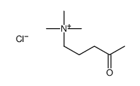 trimethyl(4-oxopentyl)azanium,chloride Structure