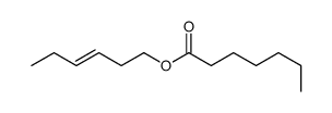 (Z)-3-hexen-1-yl heptanoate structure