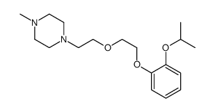 1-methyl-4-[2-[2-(2-propan-2-yloxyphenoxy)ethoxy]ethyl]piperazine Structure
