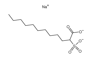 2-sulfo-dodecanoic acid , disodium-salt Structure