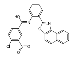 N-(2-benzo[e][1,3]benzoxazol-2-ylphenyl)-4-chloro-3-nitrobenzamide结构式
