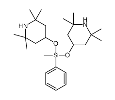 methyl-phenyl-bis[(2,2,6,6-tetramethylpiperidin-4-yl)oxy]silane结构式