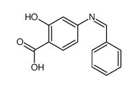 4-(benzylideneamino)-2-hydroxybenzoic acid结构式