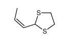2-prop-1-enyl-1,3-dithiolane结构式