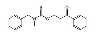 2-Benzoylethyl benzylmethyldithiocarbamate Structure