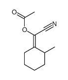 [cyano-(2-methylcyclohexylidene)methyl] acetate结构式