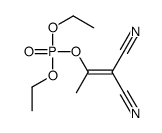 1,1-dicyanoprop-1-en-2-yl diethyl phosphate结构式