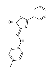 5-Phenyl-3-(p-tolyl-hydrazono)-3H-furan-2-one Structure