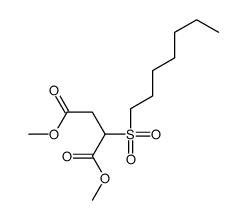 dimethyl 2-heptylsulfonylbutanedioate结构式