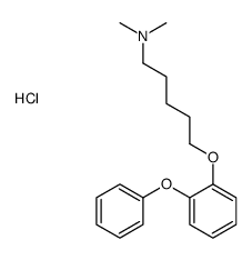 N,N-dimethyl-5-(2-phenoxyphenoxy)pentan-1-amine,hydrochloride结构式