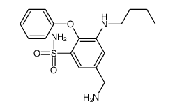 5-(aminomethyl)-3-(butylamino)-2-phenoxybenzenesulfonamide Structure