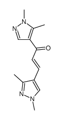 3-(1,3-dimethyl-1H-pyrazol-4-yl)-1-(1,5-dimethyl-1H-pyrazol-4-yl)-propenone Structure