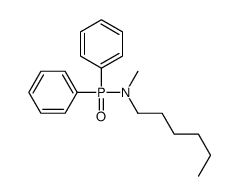 N-diphenylphosphoryl-N-methylhexan-1-amine Structure