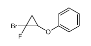 (2-bromo-2-fluorocyclopropyl)oxybenzene Structure