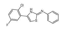 4-(2-chloro-5-fluorophenyl)-N-phenyl-1,3-thiazol-2-amine Structure
