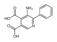 5-amino-6-phenylpyridine-3,4-dicarboxylic acid结构式