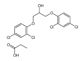 1,3-bis(2,4-dichlorophenoxy)propan-2-ol,propanoic acid Structure