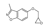 3-methyl-5-(oxiran-2-ylmethoxy)-1,2-benzoxazole结构式