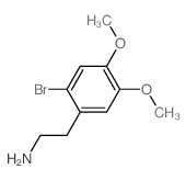 2-(2-溴-4,5-二甲氧基苯基)乙胺盐酸盐结构式