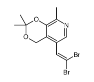 5-(2,2-dibromoethenyl)-2,2,8-trimethyl-4H-[1,3]dioxino[4,5-c]pyridine Structure