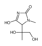 5-(1,2-dihydroxypropan-2-yl)-1-methylimidazolidine-2,4-dione结构式