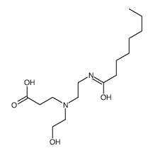 3-[2-hydroxyethyl-[2-(octanoylamino)ethyl]amino]propanoic acid Structure