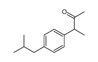 3-[4-(2-methylpropyl)phenyl]butan-2-one结构式