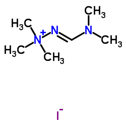 (2E)-2-[(Dimethylamino)methylene]-1,1,1-trimethylhydrazinium iodide Structure