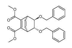 dimethyl (1R,4S,7R,8R)-7,8-bis(benzyloxy)bicyclo[2.2.2]octa-2,5-diene-2,3-dicarboxylate结构式