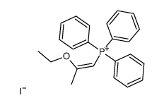 (Z)-triphenyl(2-ethoxyprop-1-enyl)phosphonium iodide结构式