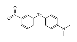 N,N-dimethyl-4-(3-nitrophenyl)tellanylaniline结构式