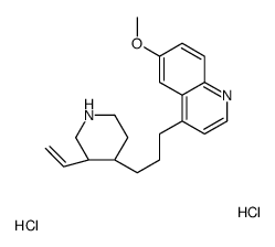 4-[3-[(3R,4R)-3-ethenylpiperidin-4-yl]propyl]-6-methoxyquinoline,dihydrochloride结构式