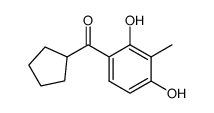 Methanone, cyclopentyl(2,4-dihydroxy-3-methylphenyl)- (9CI)结构式