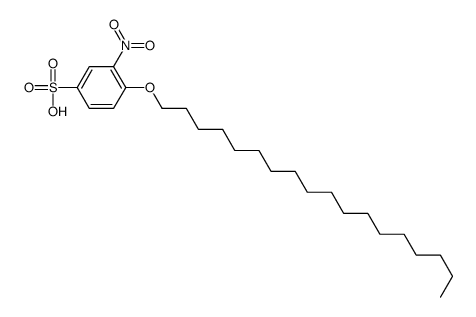 3-nitro-4-octadecoxybenzenesulfonic acid结构式