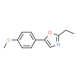 Oxazole, 2-ethyl-5-[4-(methylthio)phenyl]- (9CI) Structure