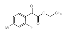 ETHYL 4-BROMO-2-FLUOROBENZOYLFORMATE结构式