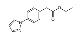 4-(pyrazol-1-yl)phenylacetic acid ethyl ester Structure