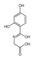 2-[(2,4-dihydroxybenzoyl)amino]acetic acid Structure