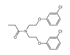 N,N-bis(2-(3-chlorophenoxy)ethyl)propionamide结构式