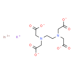 potassium [[N,N'-ethylenebis[N-(carboxymethyl)glycinato]](4-)-N,N',O,O',ON,ON']indate(1-) Structure