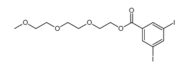 2-[2-(2-methoxy-ethoxy)-ethoxy]-ethyl 3,5-diiodobenzoate结构式