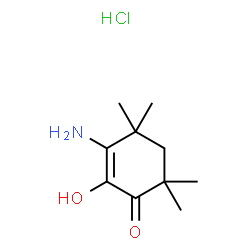 3-amino-2-hydroxy-4,4,6,6-tetramethylcyclohex-2-en-1-one hydrochloride structure