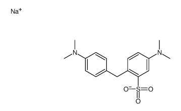 5-(Dimethylamino)-2-[[4-(dimethylamino)phenyl]methyl]benzenesulfonic acid sodium salt Structure