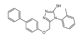 s-Triazole-2-thiol, 5-(4-biphenylyloxymethyl)-1-(o-tolyl)- picture