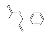 3-acetoxy-2-methyl-3-phenylprop-1-ene结构式